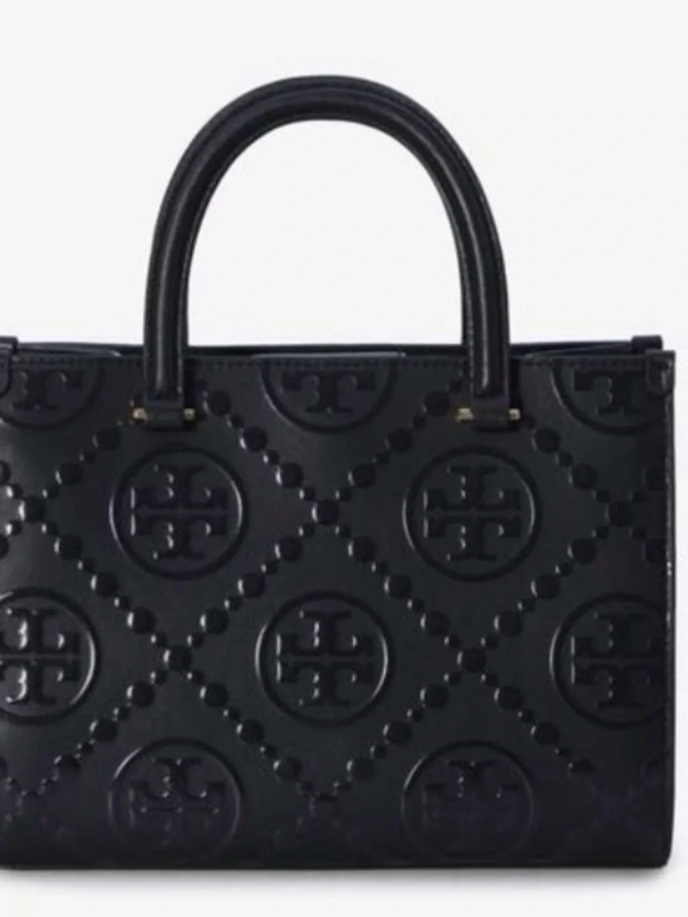 Tory Burch T MONOGRAM TOP-HANDLE EMBOSSED TOTE - Picture 8 of 10